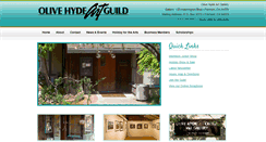 Desktop Screenshot of olivehydeartguild.org