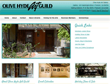 Tablet Screenshot of olivehydeartguild.org